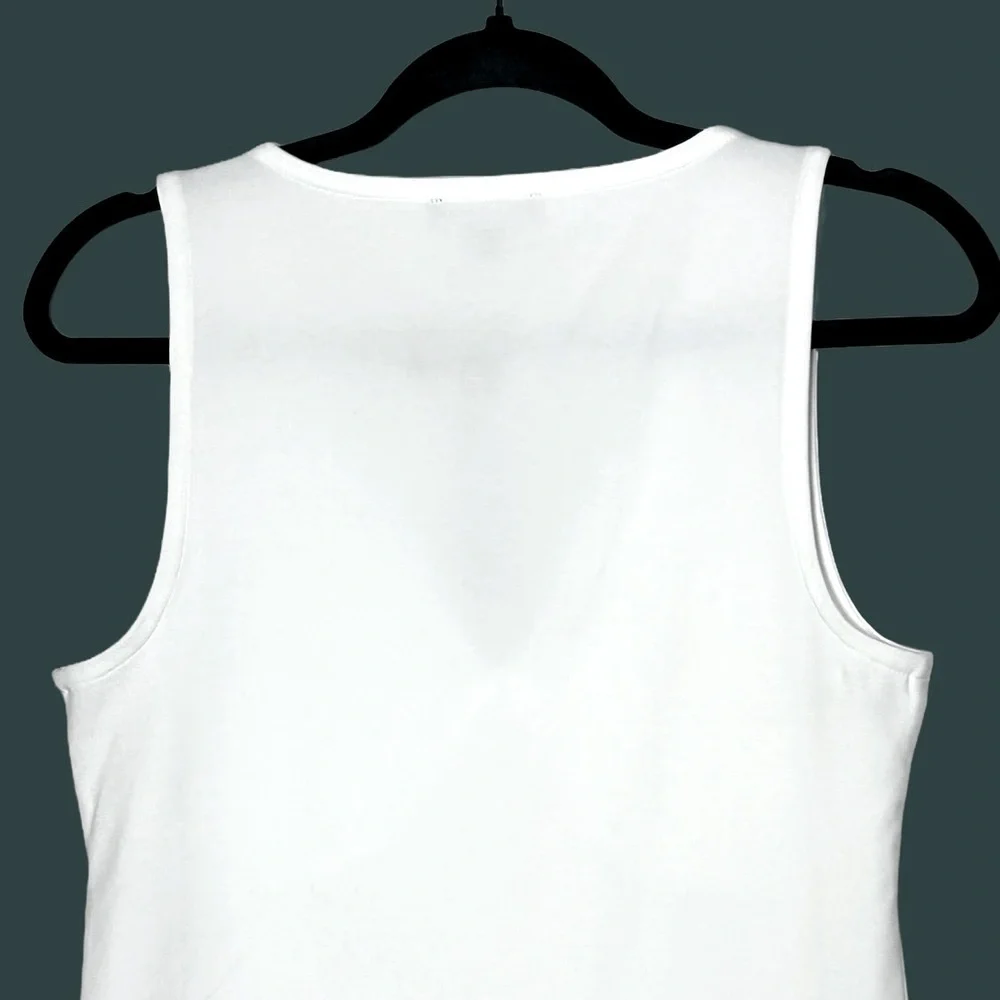 NWT J. Crew White Stretch Cotton-Blend V-Neck Top, Sizes S & M - Picture 7 of 12